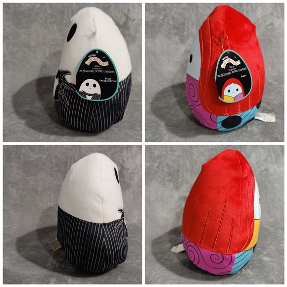 KELLYTOY/DISNEY 2021 Squishmallows TNBC Jack & Sally Plushie Bundle - Picture 3 of 7